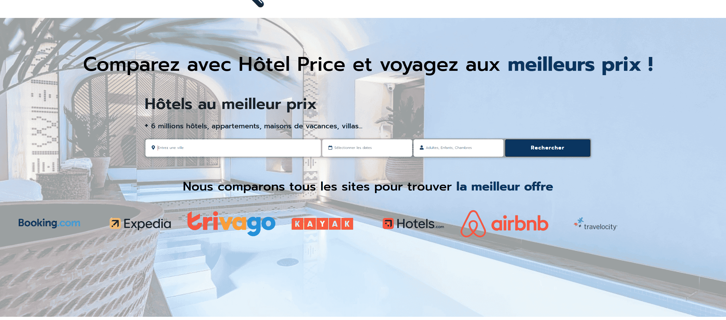 Hotel Price hotel comparison interface